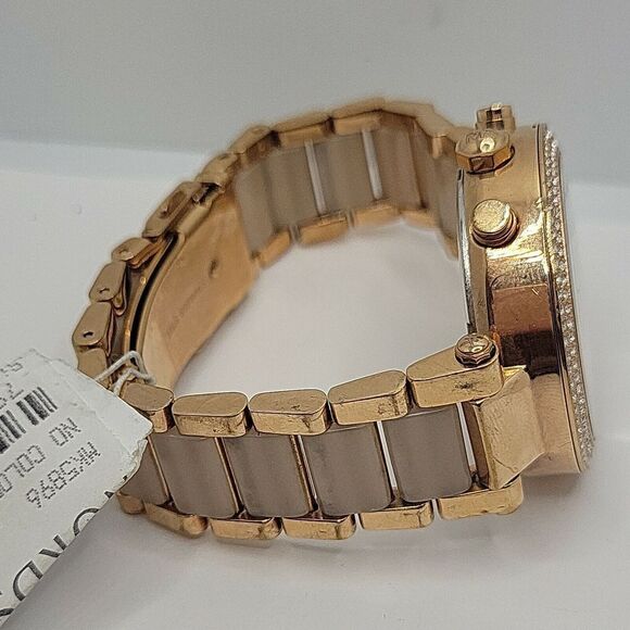 Michael Kors MK5896 Women's Stainless Steel Analog Blush Dial Quartz Watch BC718 - Picture 9 of 10